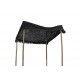 Δίχτυ σκίασης "ROOF" από ύφασμα μακραμέ σε μαύρο χρώμα 4x4