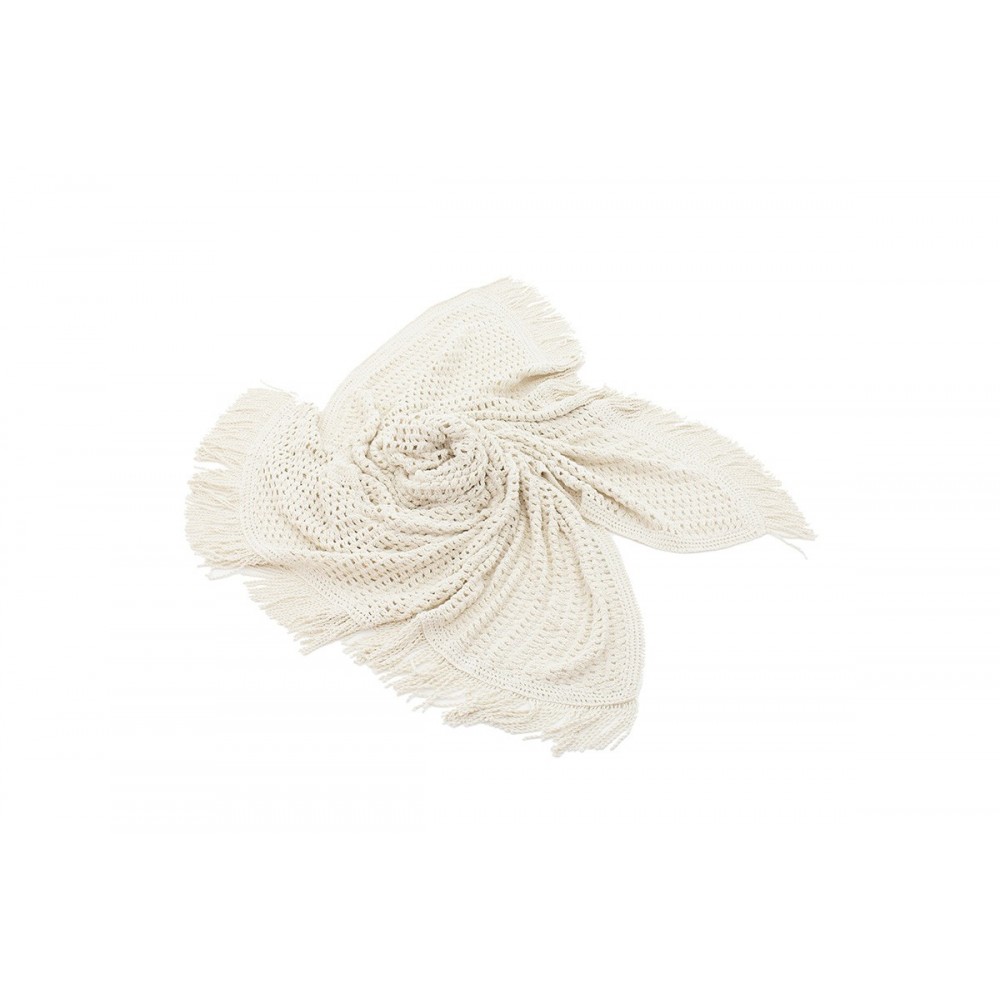 Δίχτυ σκίασης "ROOF" από ύφασμα μακραμέ σε μπεζ χρώμα 4x4