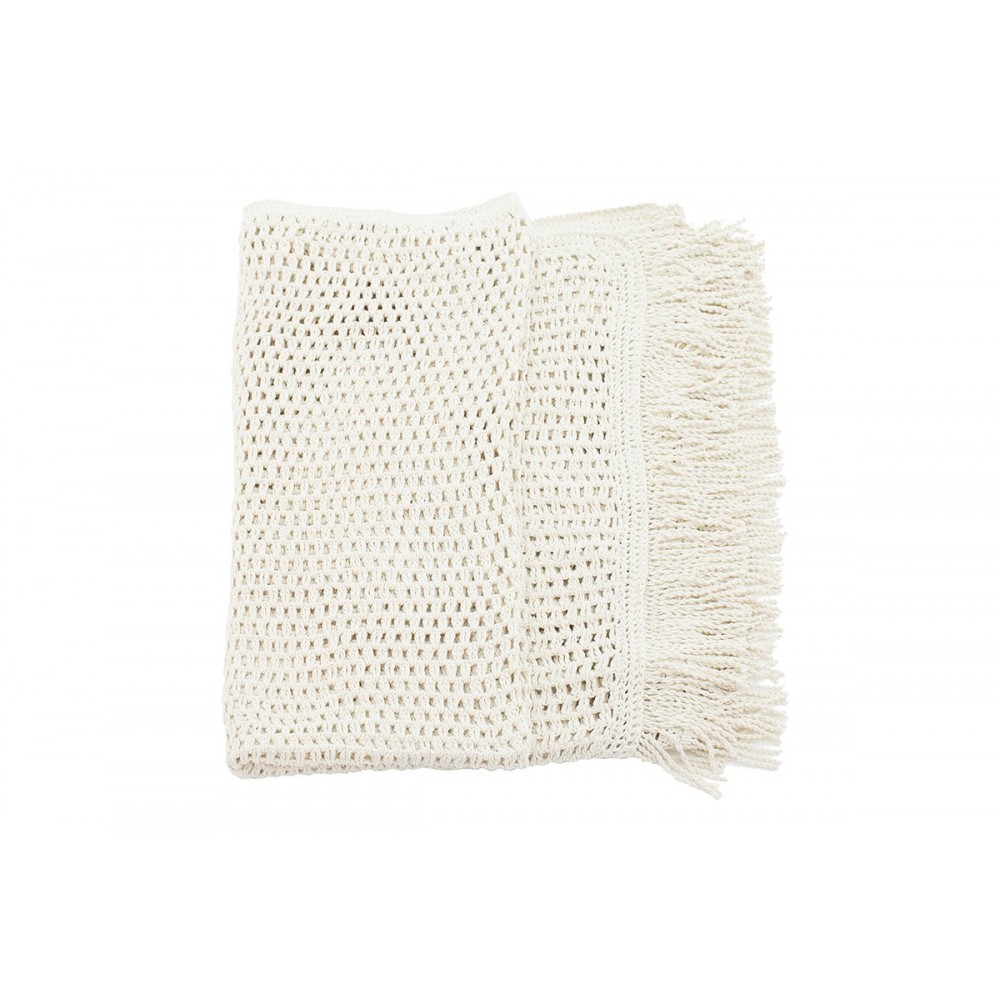 Δίχτυ σκίασης "ROOF" από ύφασμα μακραμέ σε μπεζ χρώμα 4x4