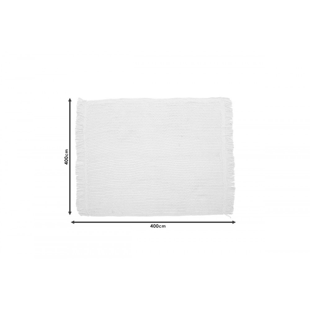 Δίχτυ σκίασης "ROOF" από ύφασμα μακραμέ σε μπεζ χρώμα 4x4