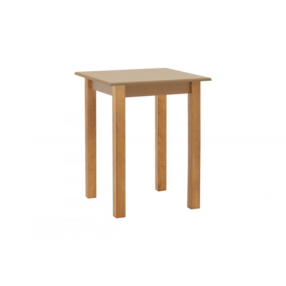 Τραπέζι "ZOLENIO" από ξύλο/mdf σε καρυδί χρώμα 60x60x76