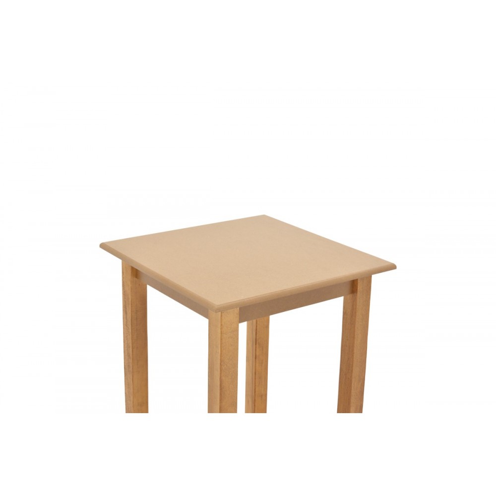 Τραπέζι "ZOLENIO" από ξύλο/mdf σε καρυδί χρώμα 60x60x76