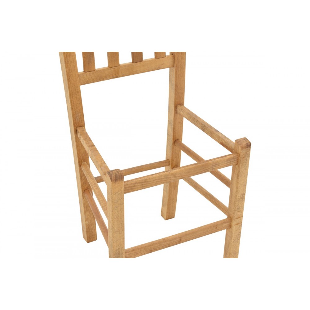 Καρέκλα καφενείου "DAMNIR" από ξύλο σε καρυδί χρώμα 41x42x92