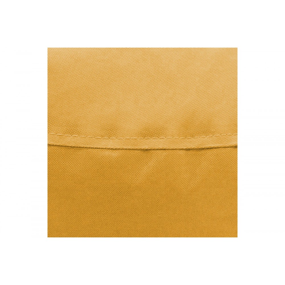 Πουφ πολυθρόνα "NORM PRO" από αδιάβροχο ύφασμα σε μουσταρδί χρώμα 65x65x80