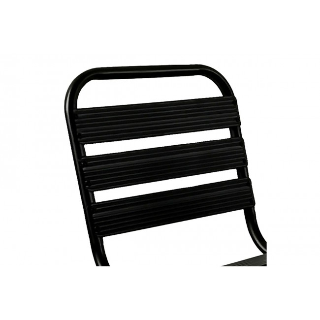 Καρέκλα "SUSSIE" από μέταλλο/αλουμίνιο σε μαύρο χρώμα 45x62x76