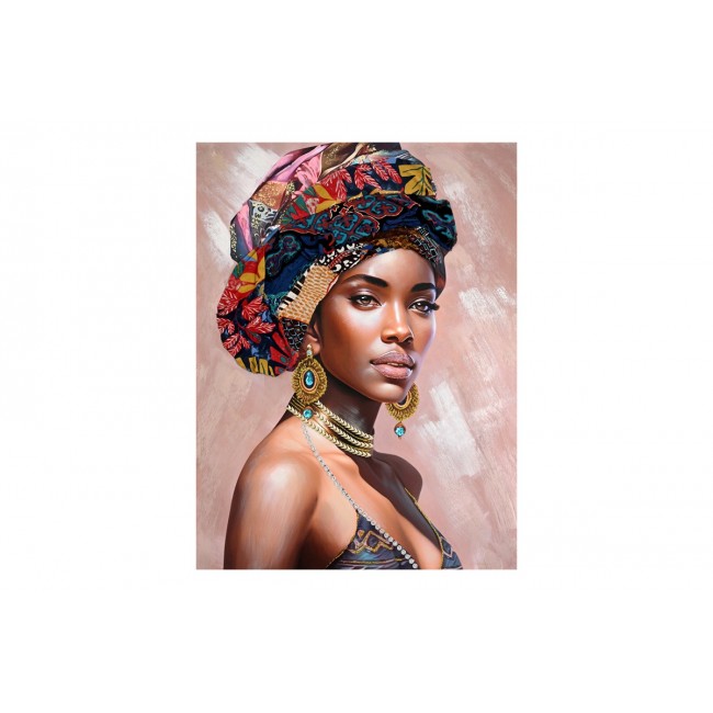 Πίνακας "FACY" σε καμβά πολύχρωμος 90x3x120