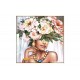 Πίνακας "FLOWERGIRL" σε καμβά πολύχρωμος 82x4.5x82