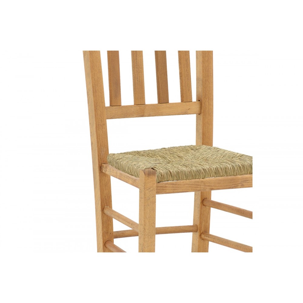 Καρέκλα καφενείου "DAMNIR-CHARCHIE" από ξύλο σε καρυδί χρώμα 41x42x92