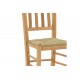 Καρέκλα καφενείου "DAMNIR-CHARCHIE" από ξύλο σε καρυδί χρώμα 41x42x92