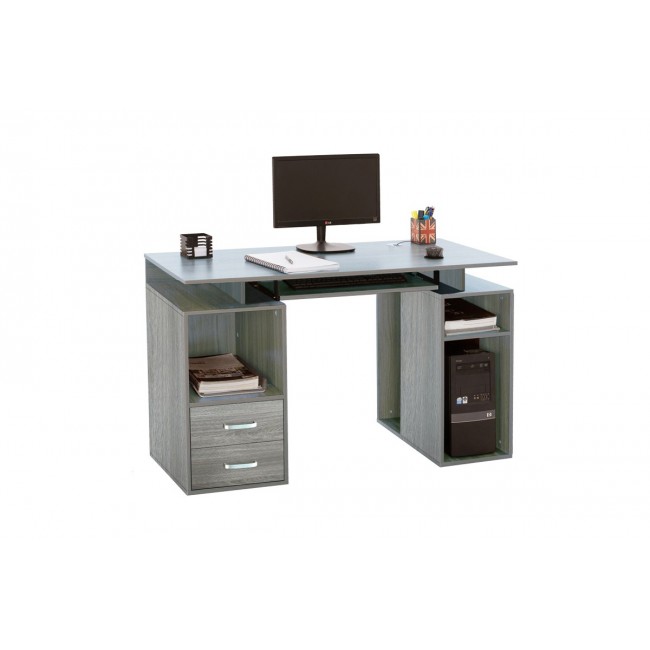 Γραφείο υπολογιστή "LIBERION" σε γκρι/oak χρώμα 120x55x76