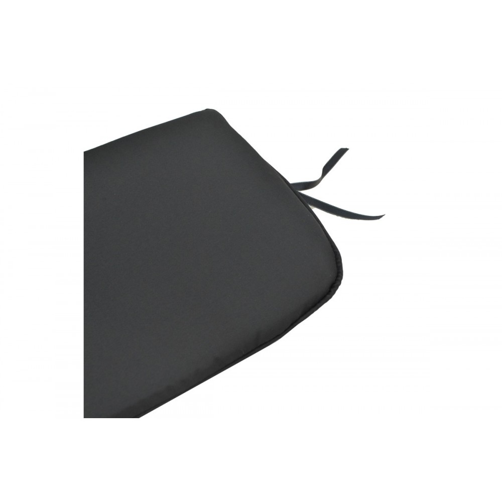 Μαξιλάρι καρέκλας "PILDO" από ύφασμα σε μαύρο χρώμα 43x40x3