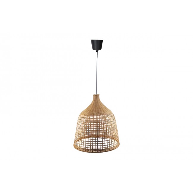 Φωτιστικό οροφής μονόφωτο "AXIEN' από μπαμπού σε φυσικό χρώμα Φ42x190