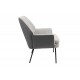 Πολυθρόνα "KIERAN" από ύφασμα σε γκρι χρώμα 77x69x82.5