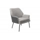 Πολυθρόνα "KIERAN" από ύφασμα σε γκρι χρώμα 77x69x82.5