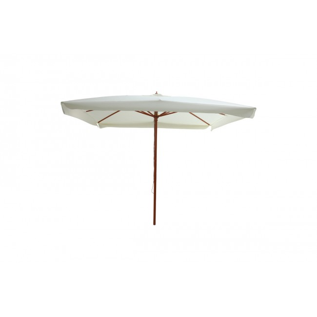 Ομπρέλα "VASEL" από ξύλο/ύφασμα σε μπεζ χρώμα Φ3m