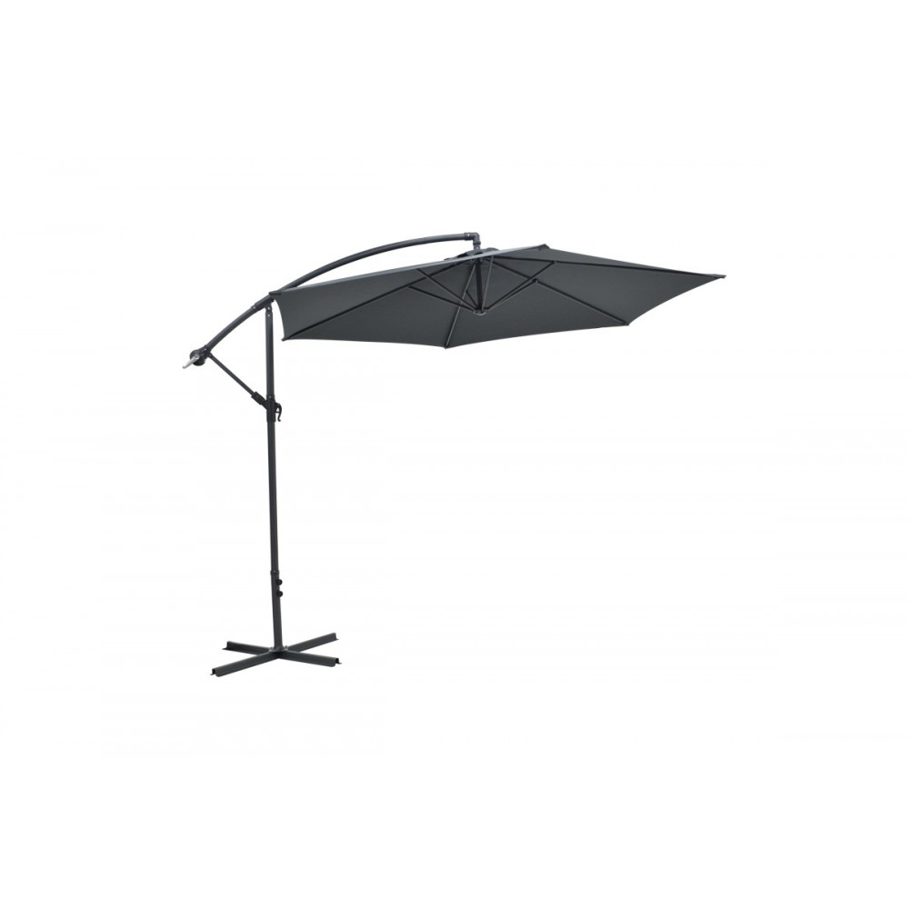 Ομπρέλα "JIOPEL" από αλουμίνιο/ύφασμα σε ανθρακί χρώμα Φ3m