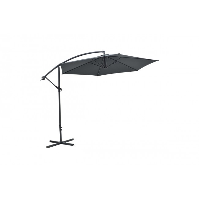 Ομπρέλα "JIOPEL" από αλουμίνιο/ύφασμα σε ανθρακί χρώμα Φ3m