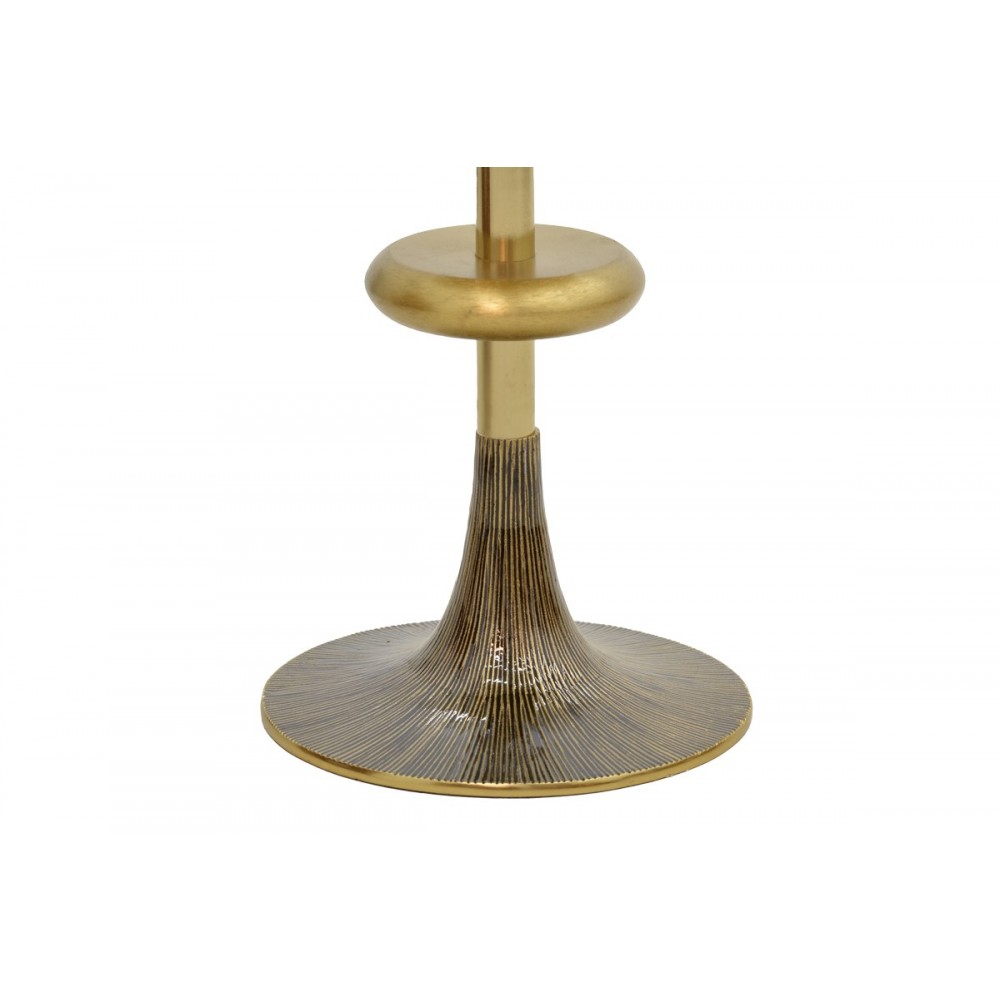 Βοηθητικό τραπέζι "TREGO" από μέταλλο σε χρυσό/μαύρο χρώμα Φ39x55