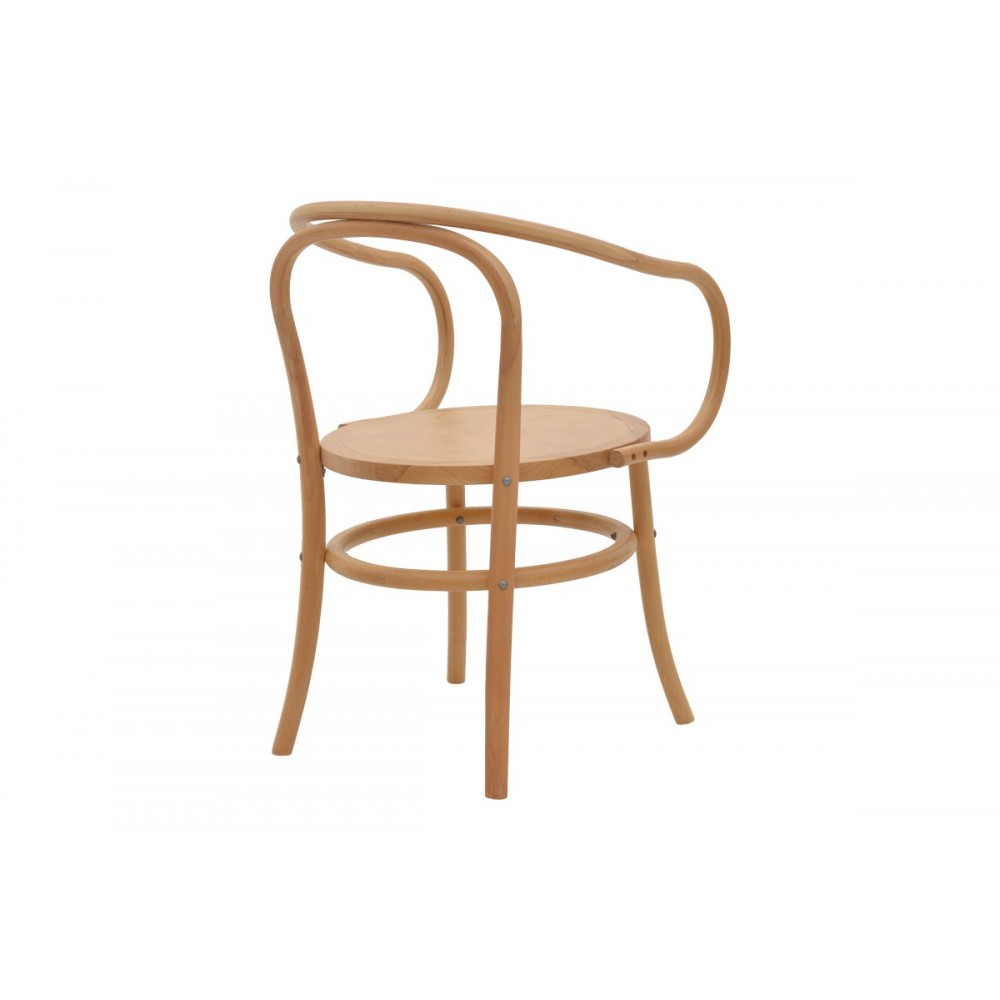 Πολυθρόνα "VERFIE" από ξύλο σε φυσικό χρώμα 55x50x83