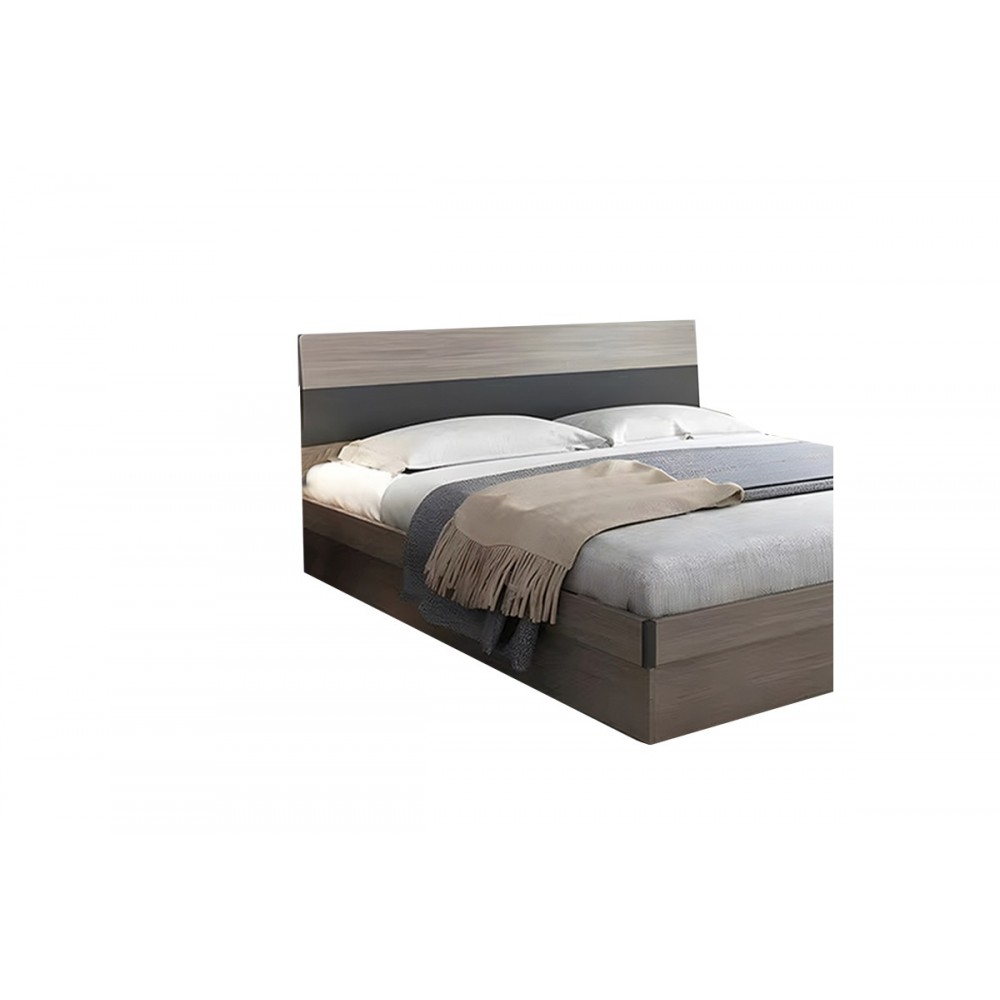 Κρεβάτι μονό "DAIZY" σε καρυδί/γκρι χρώμα 120x200