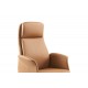 Καρέκλα γραφείου "DERJIO" από pu σε καφέ χρώμα 68x66x115