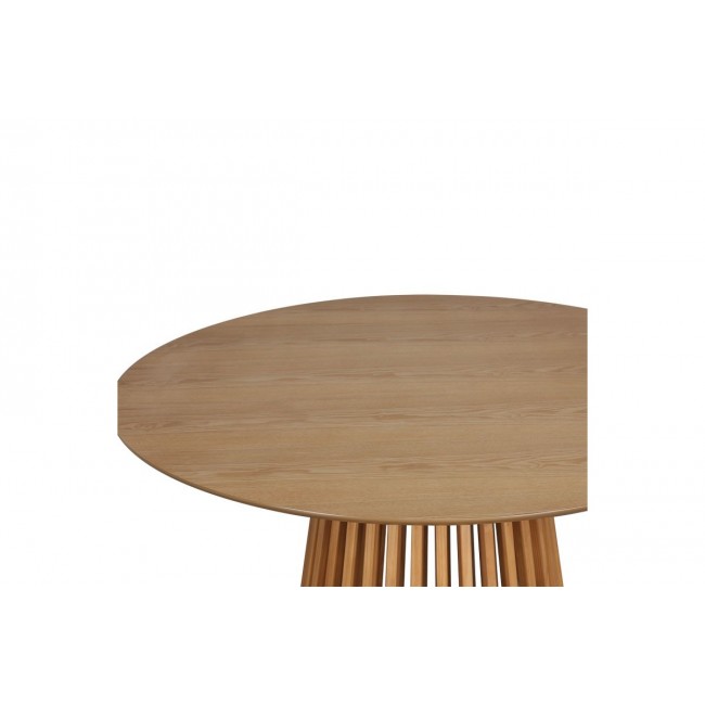 Τραπέζι "DOMONIC" σε φυσικό χρώμα Φ120x75