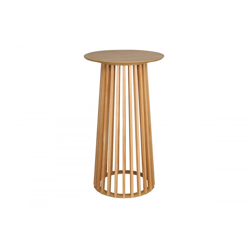 Βοηθητικό τραπέζι "FUGOL" από mdf σε φυσικό χρώμα Φ60x105