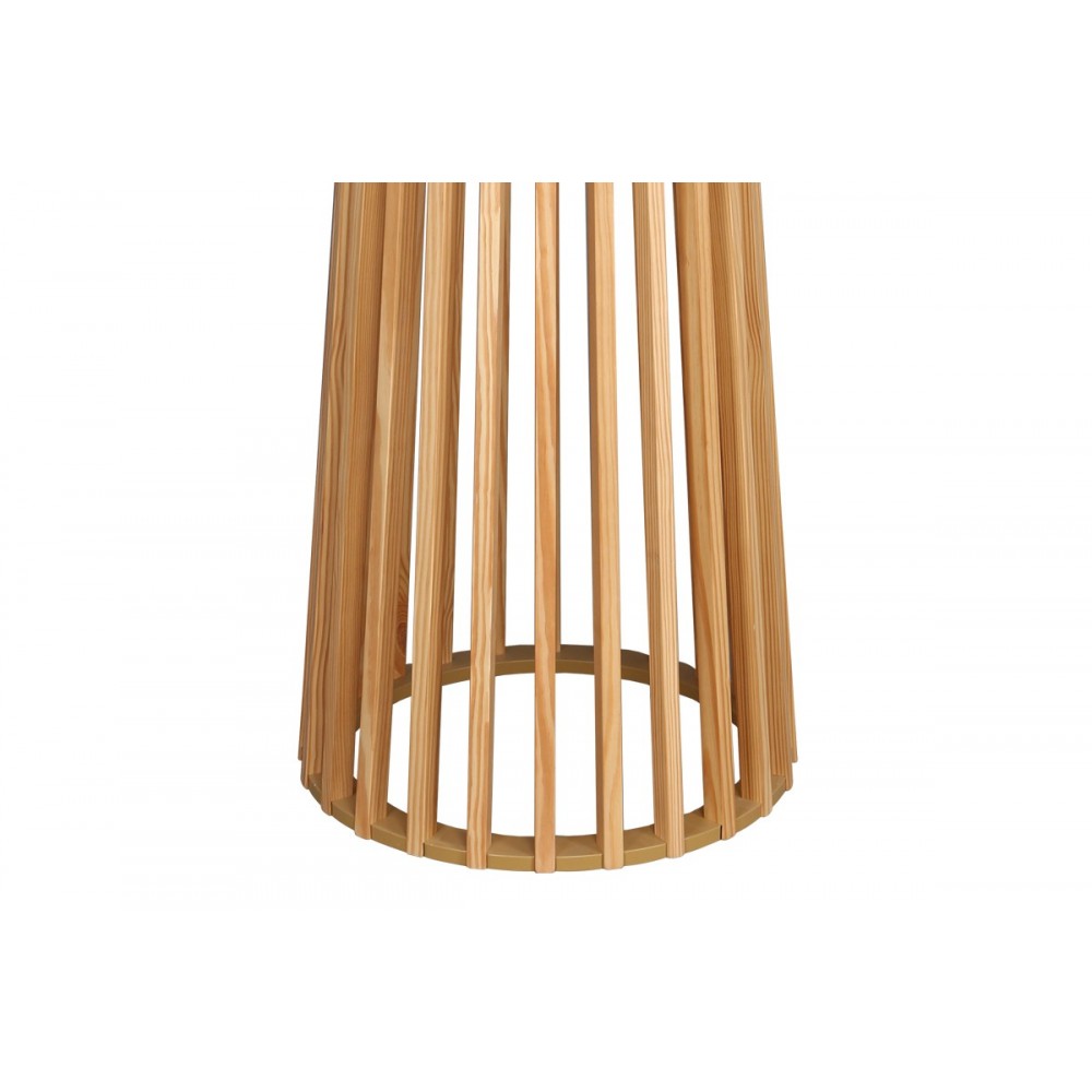 Βοηθητικό τραπέζι "FUGOL" από mdf σε φυσικό χρώμα Φ60x105