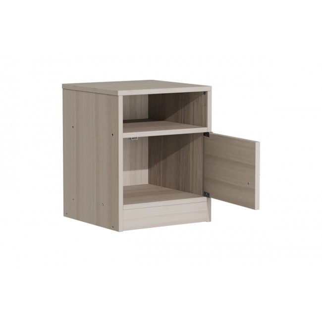 Κομοδίνο "FOLY" σε γκρι/oak χρώμα 40x40x50