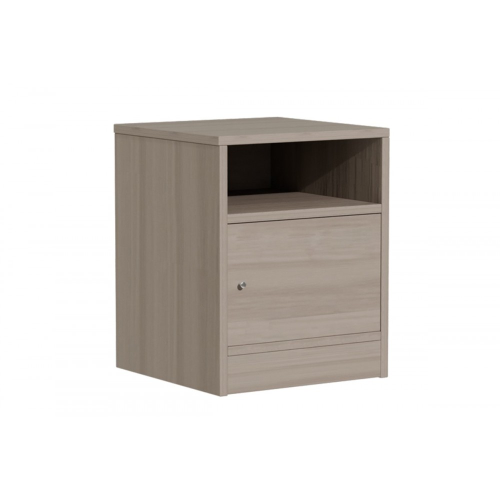 Κομοδίνο "FOLY" σε γκρι/oak χρώμα 40x40x50