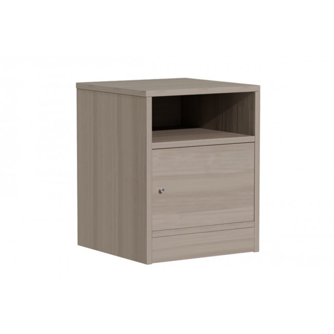 Κομοδίνο "FOLY" σε γκρι/oak χρώμα 40x40x50