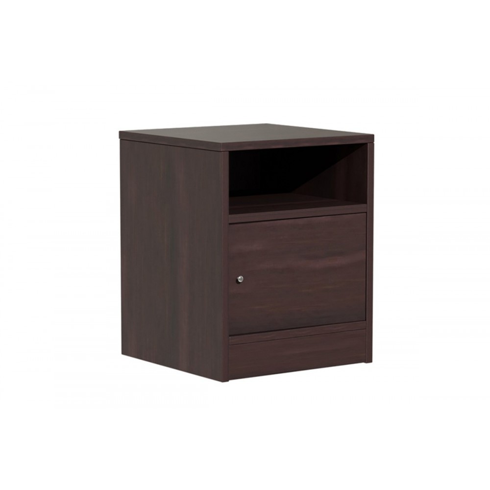 Κομοδίνο "FOLY" σε καρυδί χρώμα 40x40x50