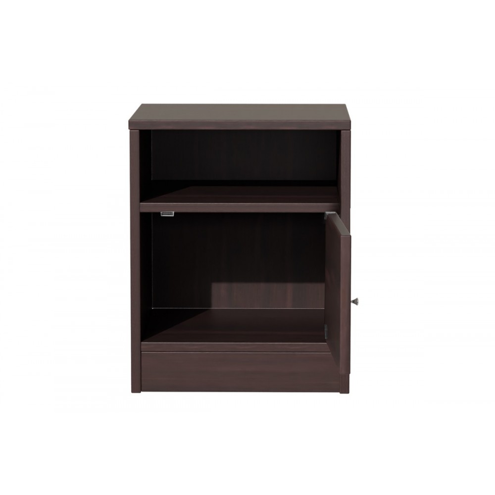 Κομοδίνο "FOLY" σε καρυδί χρώμα 40x40x50