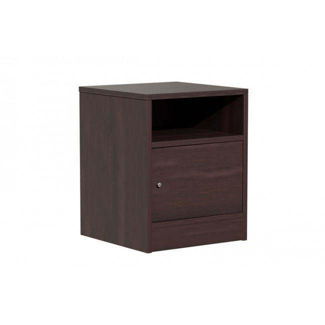 Κομοδίνο "FOLY" σε καρυδί χρώμα 40x40x50