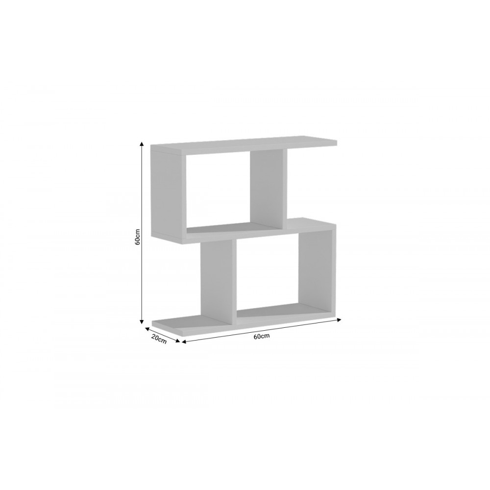 Βοηθητικό τραπέζι "KORA" σε λευκό χρώμα 60x20x60