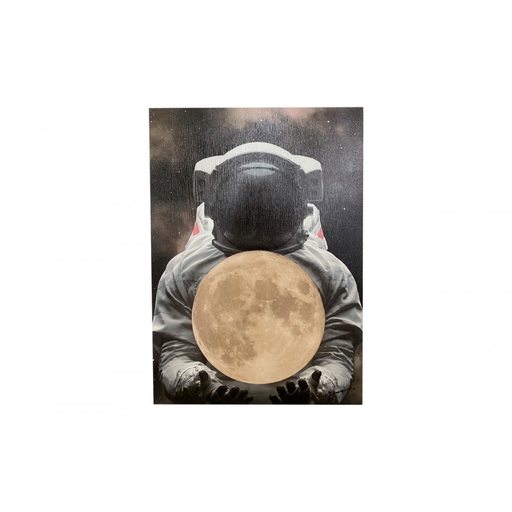 Πίνακας σε καμβά "SERLOM" σε μαύρο/λευκό χρώμα 50x3x70