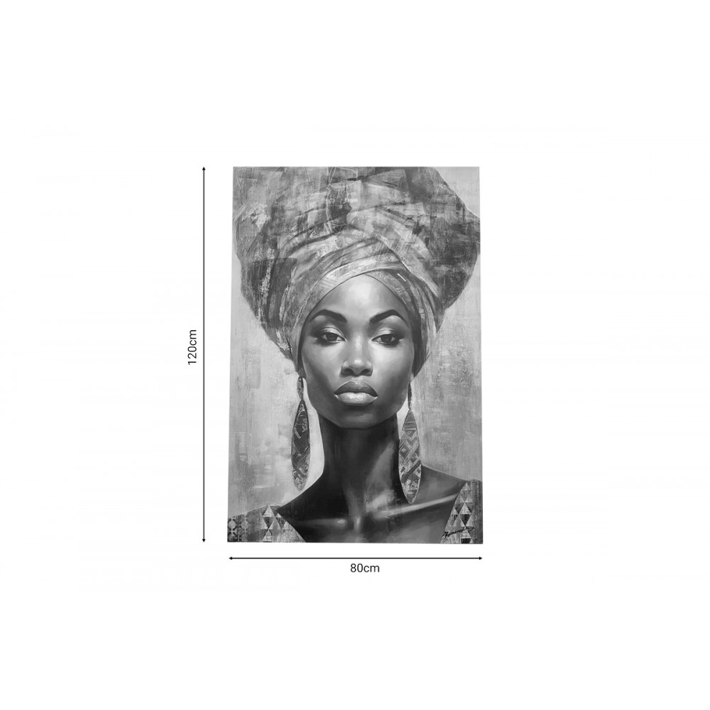 Πίνακας σε καμβά "SIENA" πολύχρωμος 80x3x120