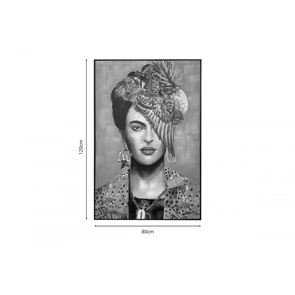 Πίνακας σε καμβά "FRILO" πολύχρωμος 80x3x120