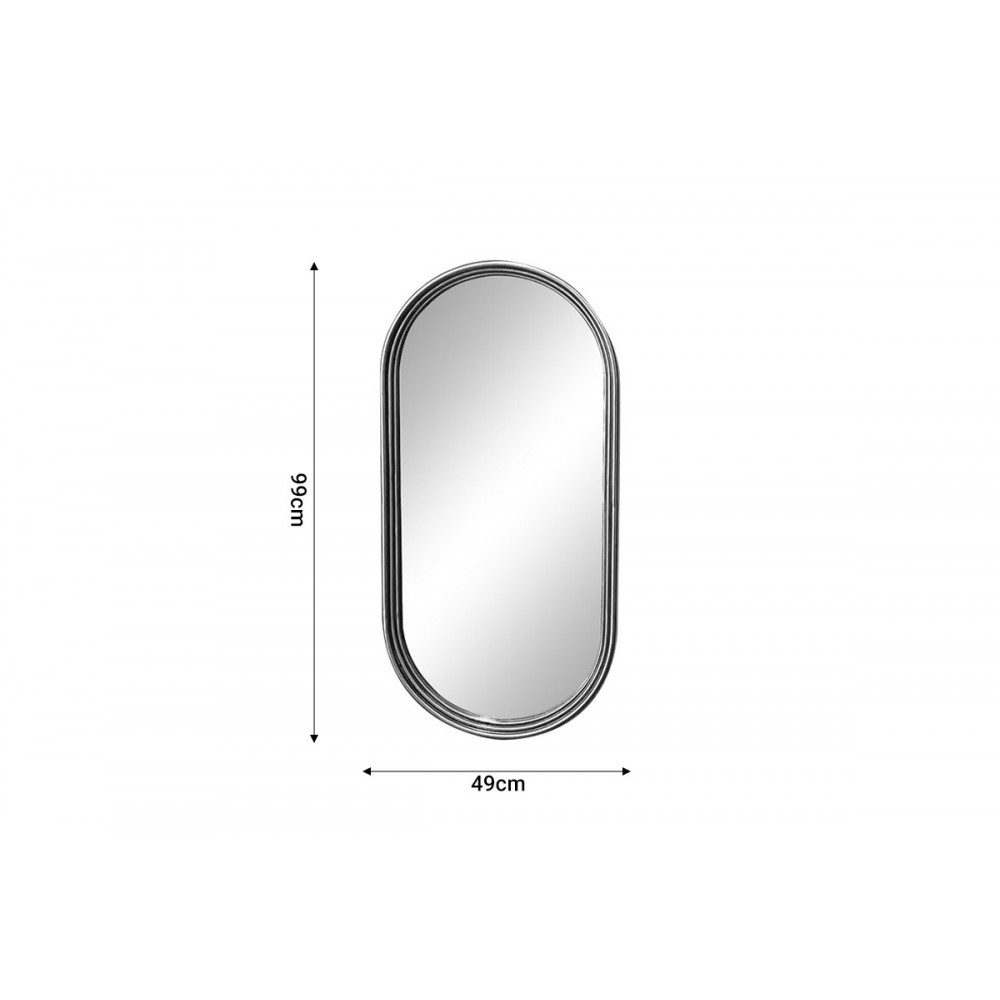 Καθρέπτης "OLYMPON" από μέταλλο σε χρυσό χρώμα 49x5x99