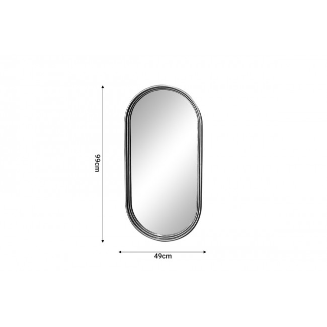 Καθρέπτης "OLYMPON" από μέταλλο σε χρυσό χρώμα 49x5x99