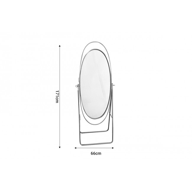 Καθρέπτης "ERIKSON" από μέταλλο σε χρυσό χρώμα 66x39x171