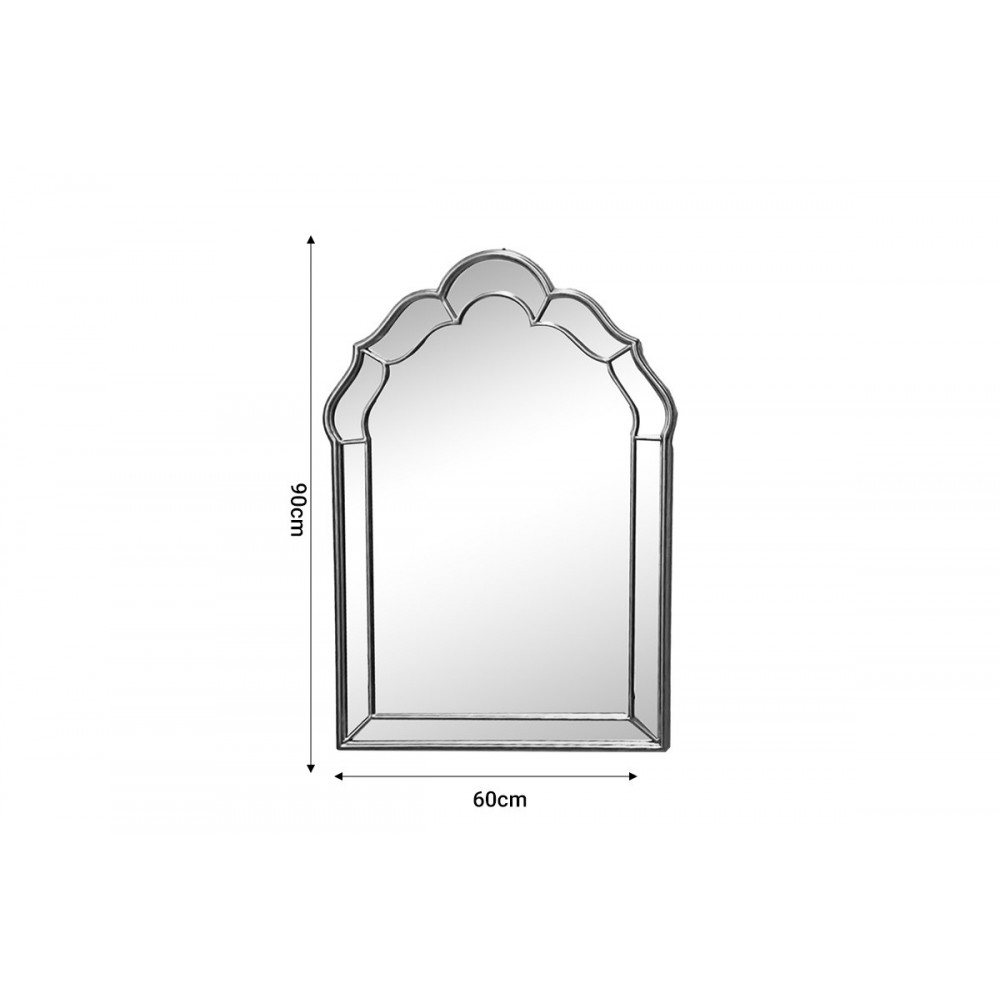 Καθρέπτης "XOTON" από μέταλλο σε χρυσό χρώμα 60x3x90