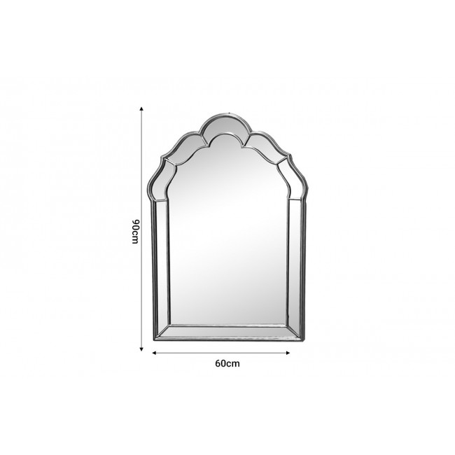 Καθρέπτης "XOTON" από μέταλλο σε χρυσό χρώμα 60x3x90