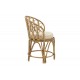 Πολυθρόνα "ROSTAN" από rattan σε φυσικό χρώμα 60x46x80
