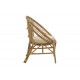 Πολυθρόνα "BLORE" από rattan σε φυσικό χρώμα 68x48x81
