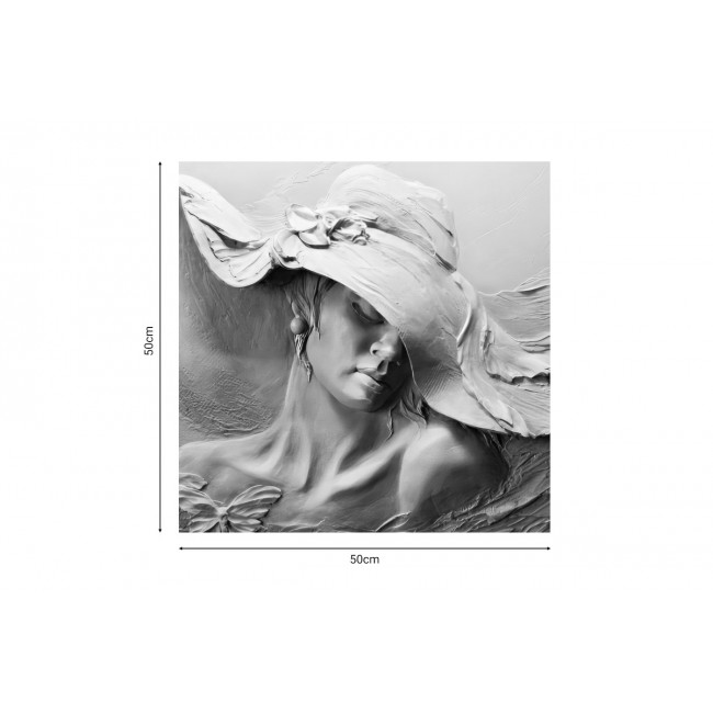 Πίνακας σε καμβά "GRACY" με ψηφιακή εκτύπωση 50x1.8x50