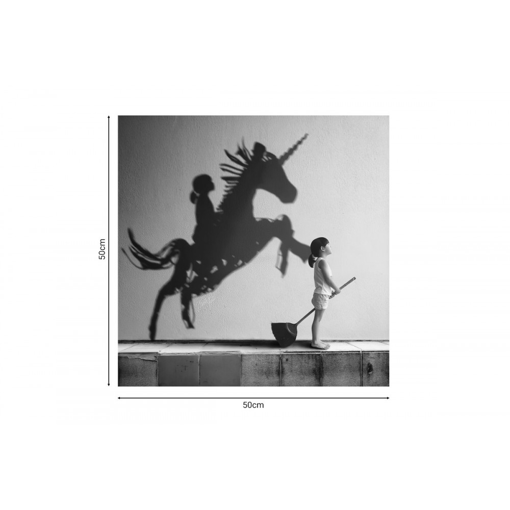 Πίνακας σε καμβά "HORSEON" με ψηφιακή εκτύπωση 50x1.8x50