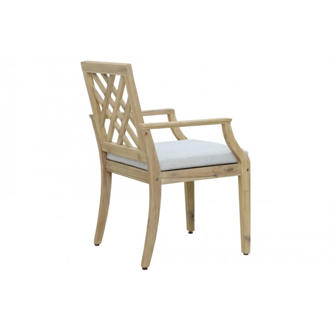 Καρέκλα "BOLEN" από ξύλο/ύφασμα σε φυσικό/μπεζ χρώμα 59x63.2x89.9