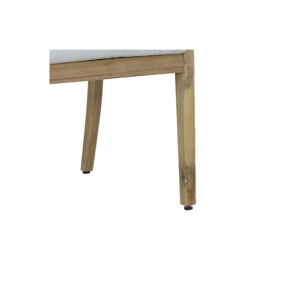 Καρέκλα "BOLEN" από ξύλο/ύφασμα σε φυσικό/μπεζ χρώμα 59x63.2x89.9