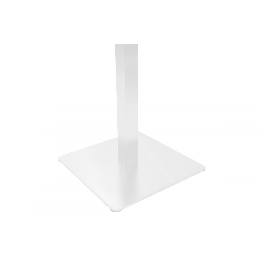Βάση τραπεζιού bar "STOFAN" από μέταλλο σε λευκό χρώμα 45x45x108